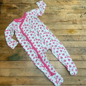 Tea Collection Zeenat Floral Footie Button Up Romper